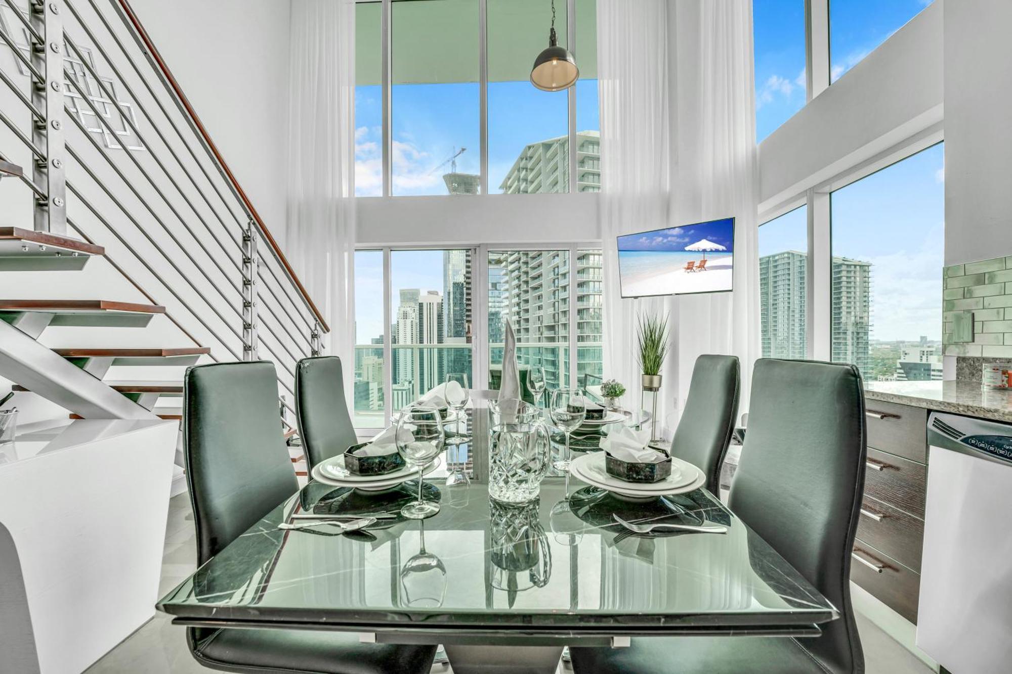 マイアミ Modern 2 Story Loft 2Br With Breathtaking Viewsヴィラ エクステリア 写真